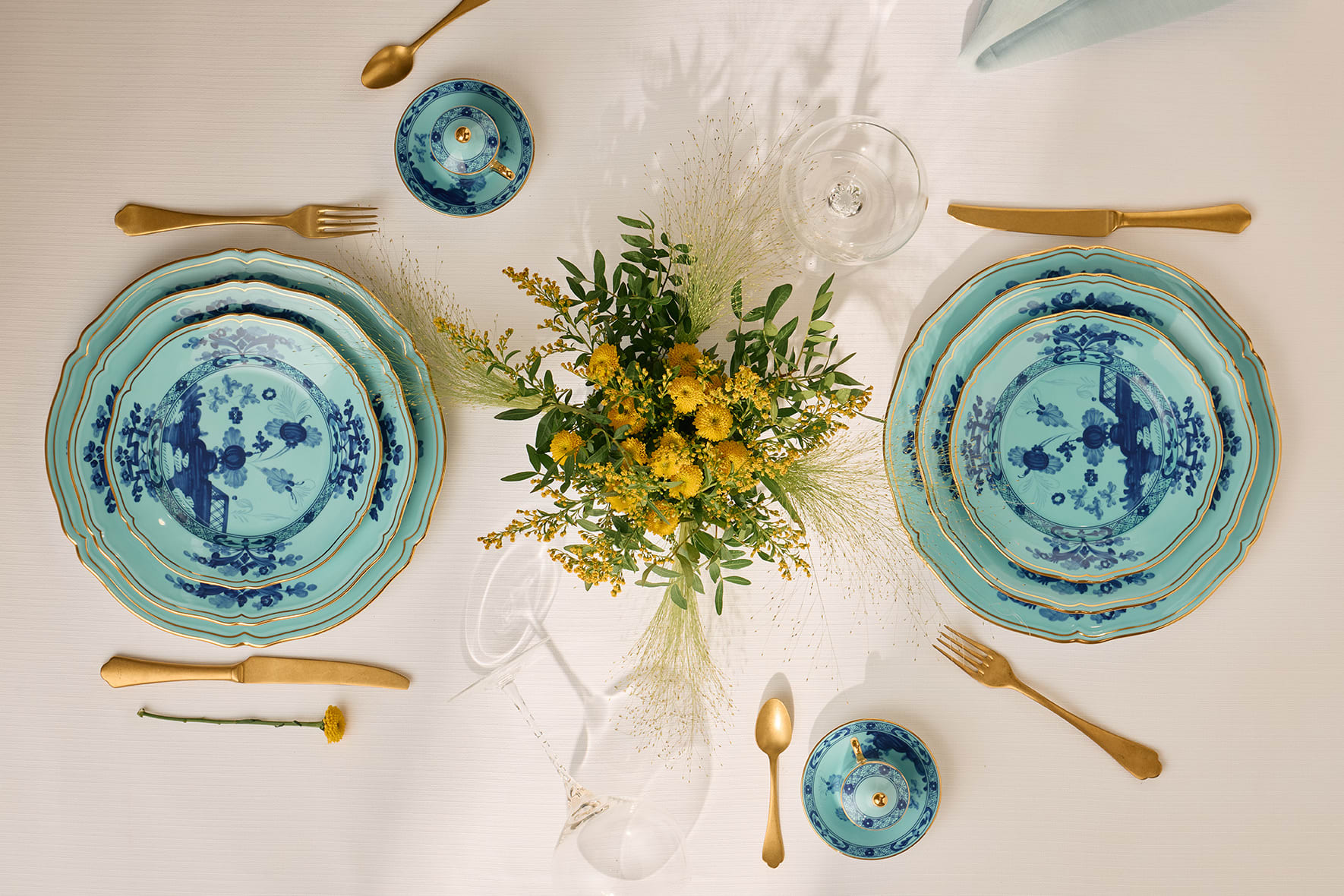 Tableware set for two | Iris | Ginori 1735